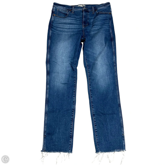 Jeans Straight By Madewell In Blue Denim, Size: 12