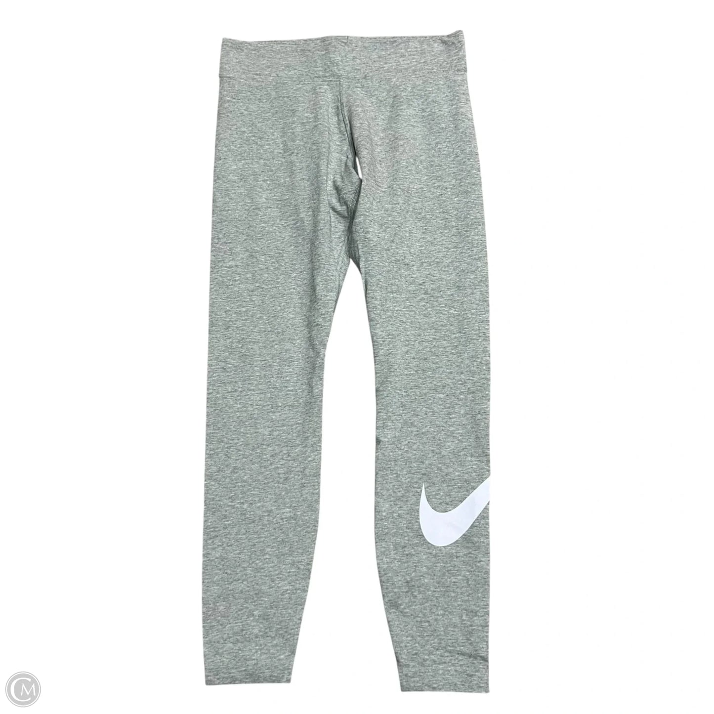 Athletic Leggings By Nike In Grey, Size: 8