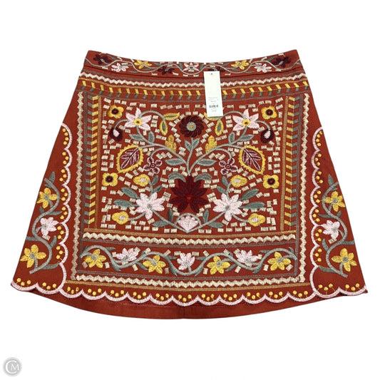 Skirt Mini & Short By Blue Rain In Orange, Size: 12