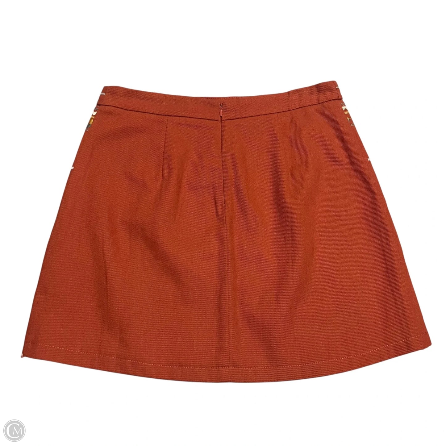 Skirt Mini & Short By Blue Rain In Orange, Size: 12
