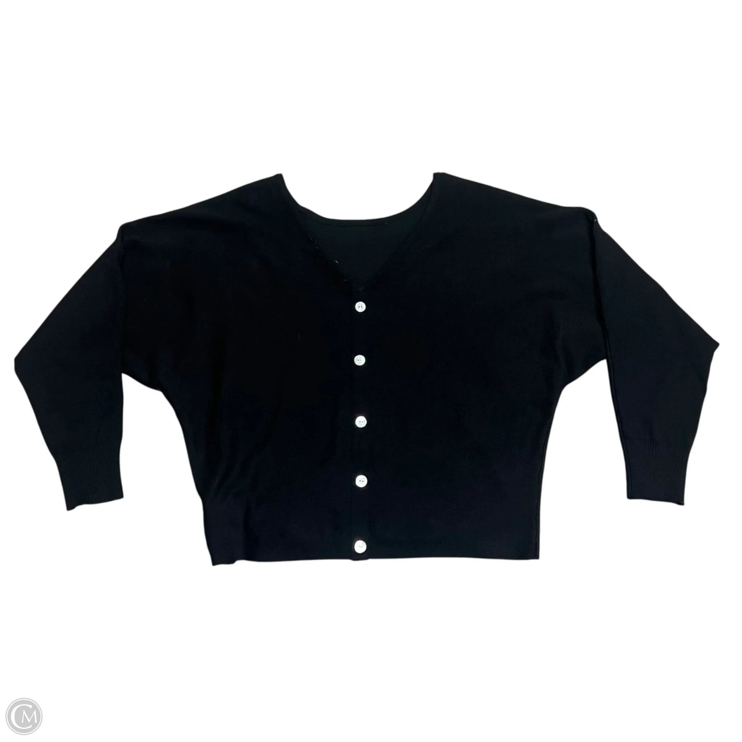 Sweatshirt Hoodie By Chicos In Black, Size: L