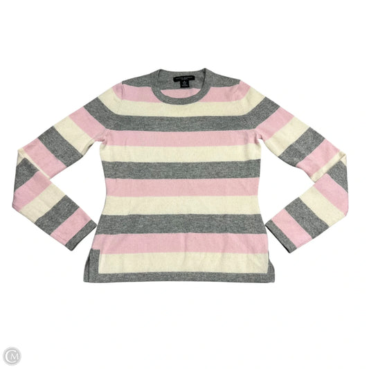 Sweater Cashmere By Banana Republic In Grey & Pink, Size: S