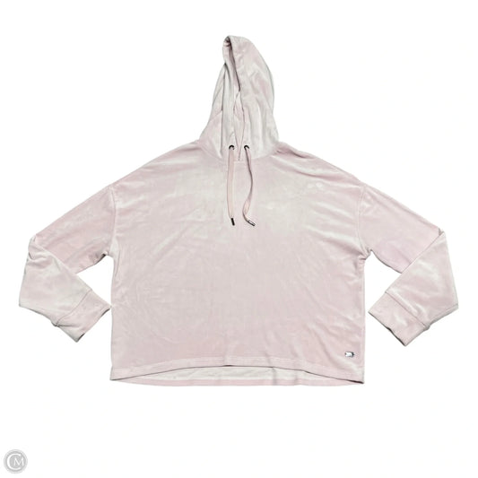 Sweatshirt Hoodie By Dkny In Pink, Size: M