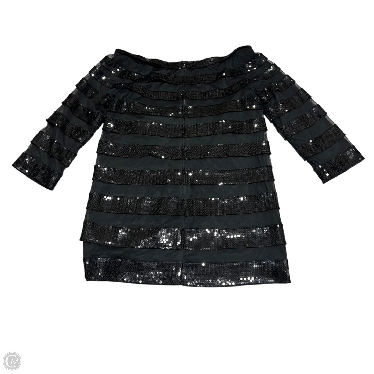 Top Long Sleeve By Tadashi Shoji In Black, Size: M