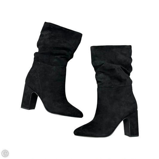 Boots Mid-calf Heels By Chinese Laundry In Black, Size: 7