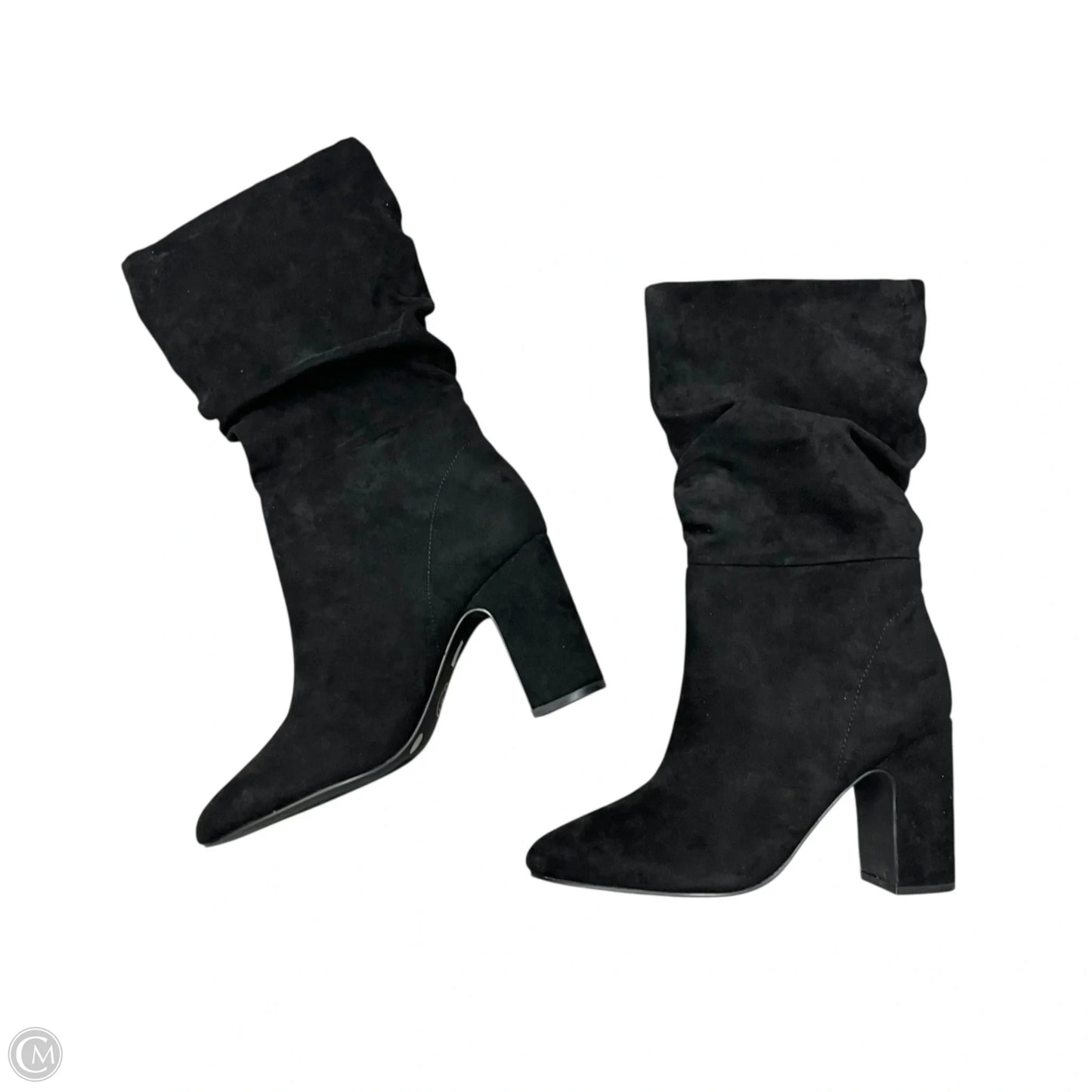 Boots Mid-calf Heels By Chinese Laundry In Black, Size: 7