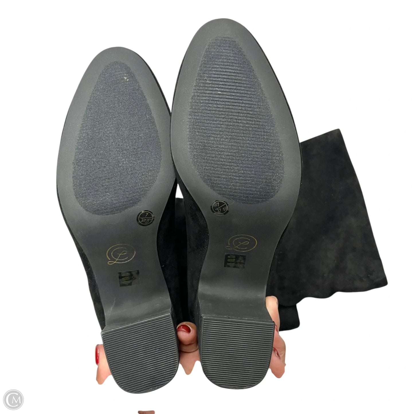 Boots Mid-calf Heels By Chinese Laundry In Black, Size: 7