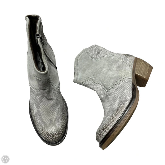 Boots Ankle Heels By Josef Seibel In Grey, Size: 7.5