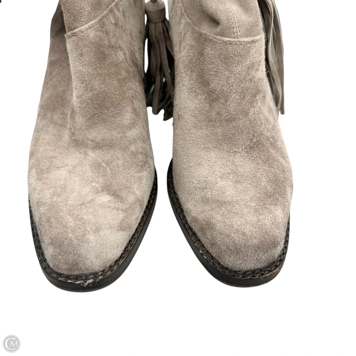 Boots Ankle Heels By Jeffrey Campbell In Taupe, Size: 7