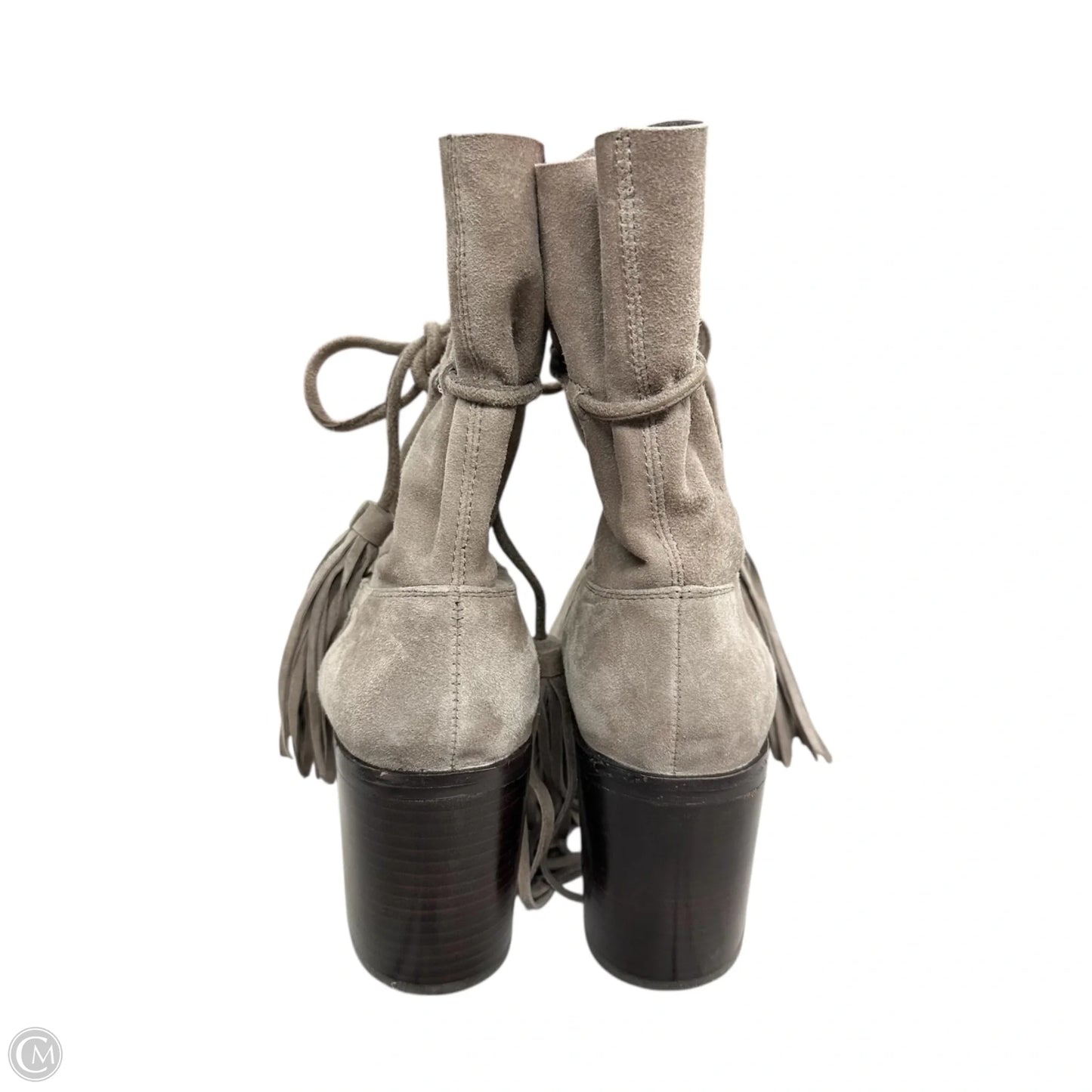 Boots Ankle Heels By Jeffrey Campbell In Taupe, Size: 7