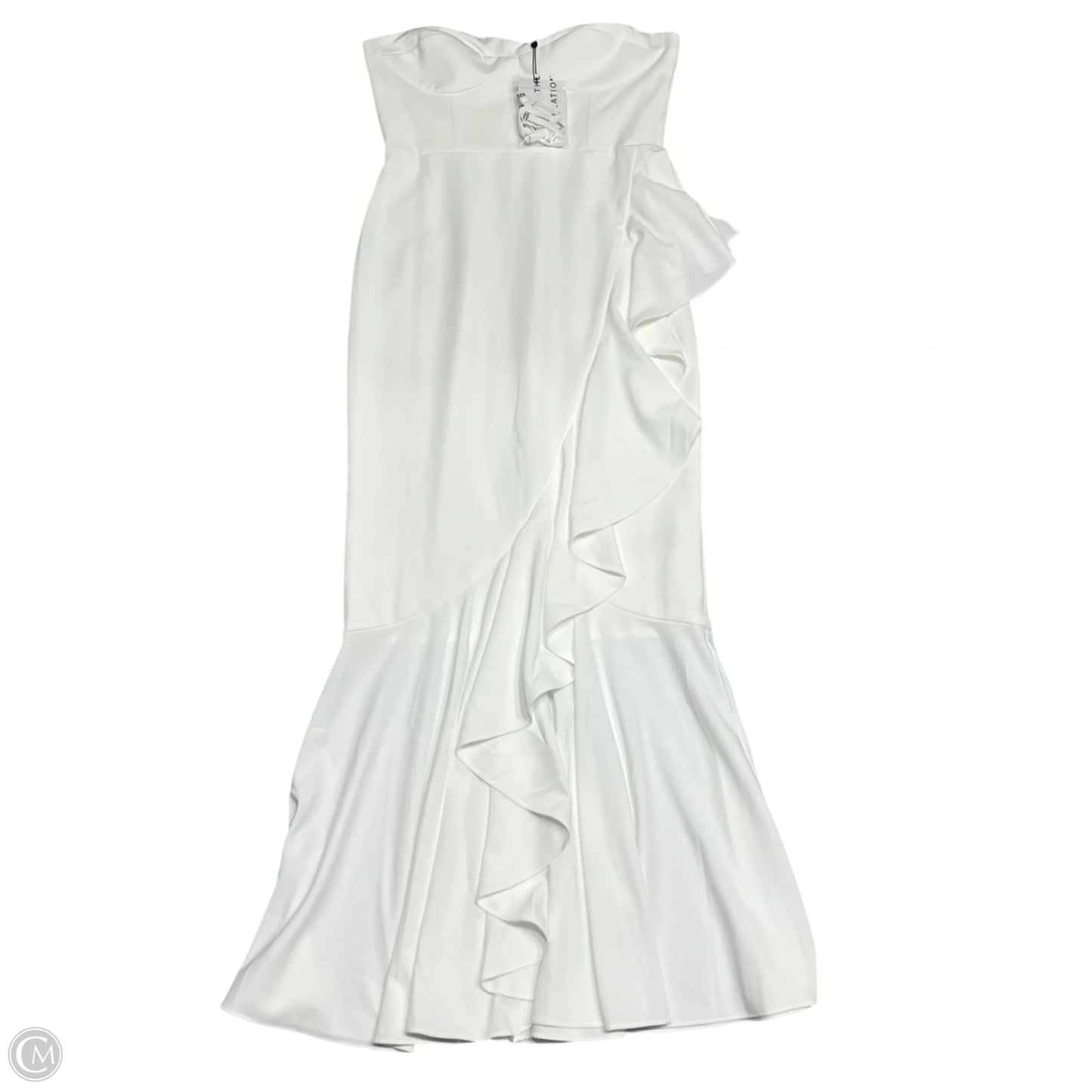 Dress Party Long By Dress The Population In Cream, Size: Xl