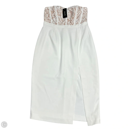 Dress Party Midi By City Chic In White, Size: L