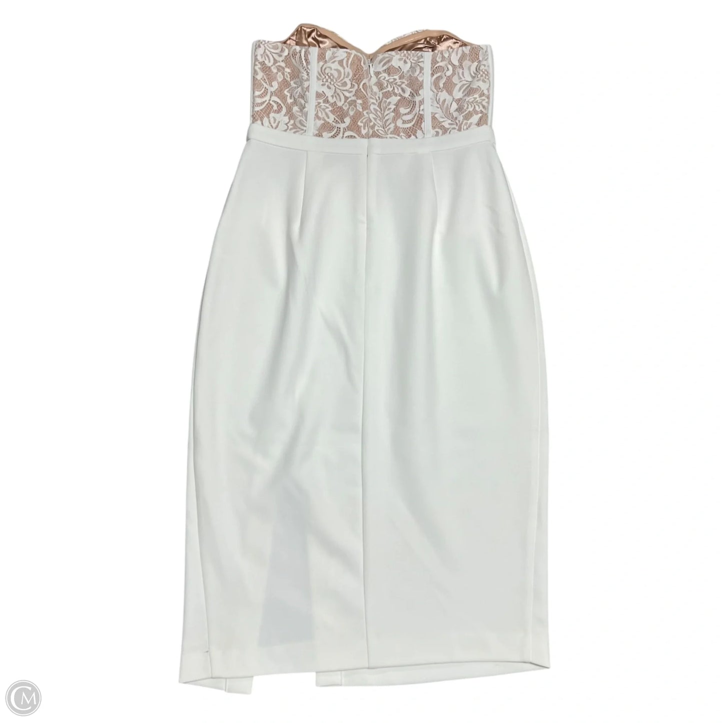 Dress Party Midi By City Chic In White, Size: L