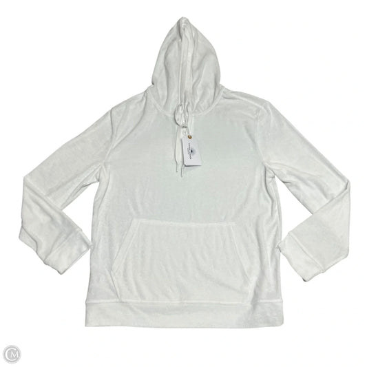 Sweatshirt Hoodie By Vintage Summer  In White, Size: M