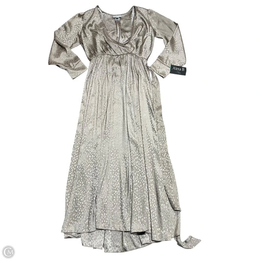 Dress Party Long By Alexa B In Taupe, Size: S