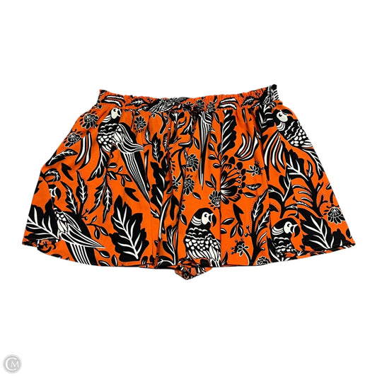Skirt Mini & Short By Clothes Mentor In Black & Orange, Size: 20