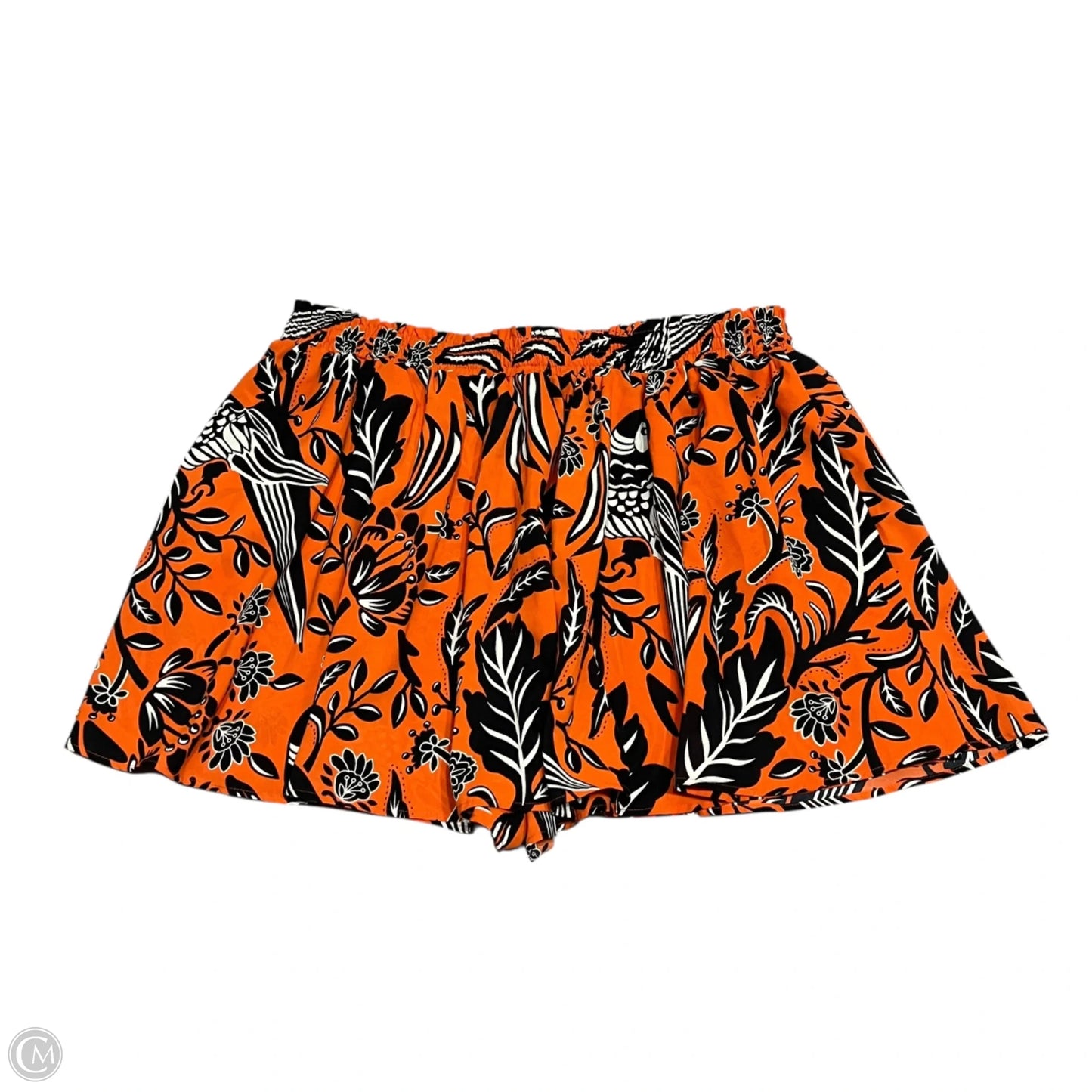 Skirt Mini & Short By Clothes Mentor In Black & Orange, Size: 20