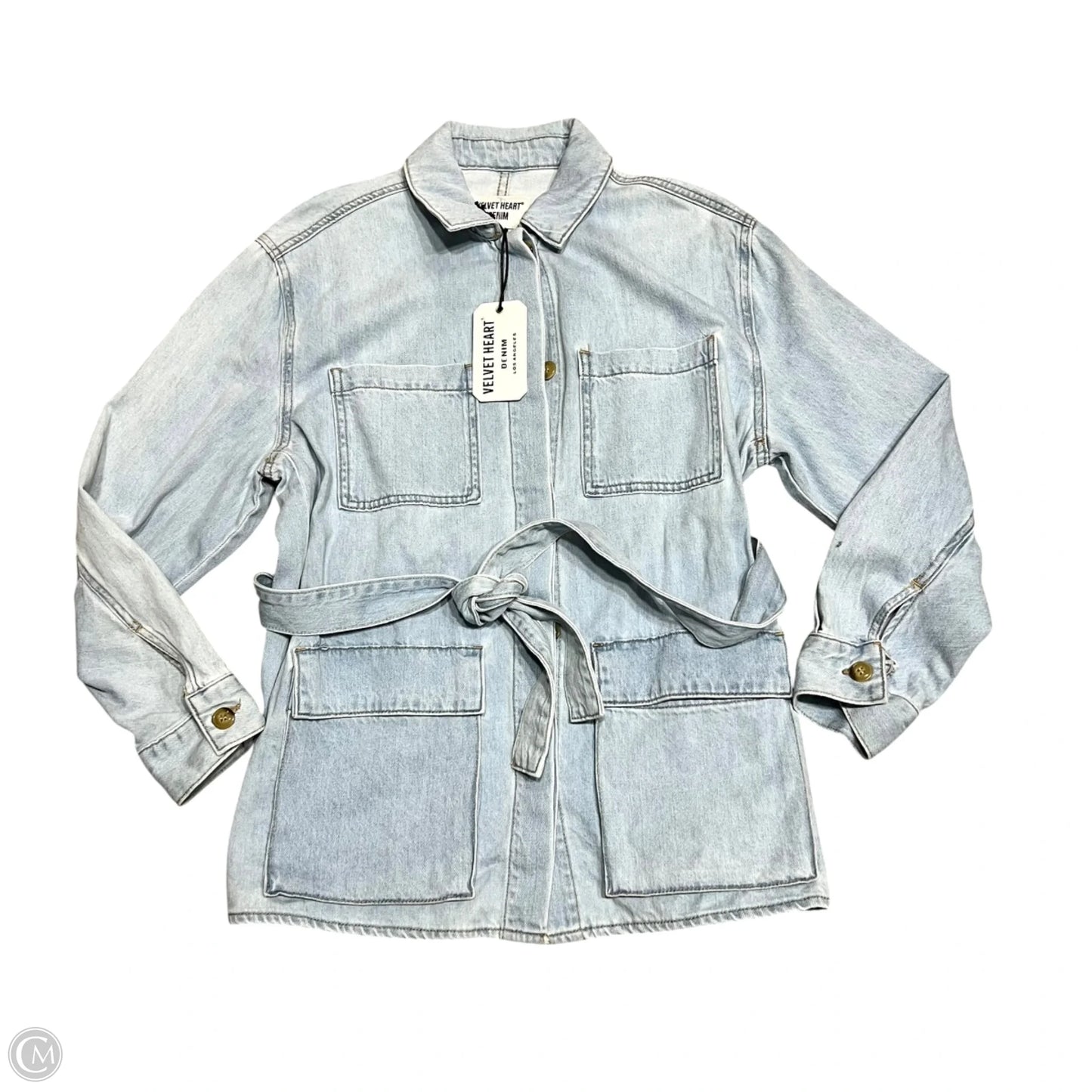Jacket Denim By Velvet Heart In Blue Denim, Size: M
