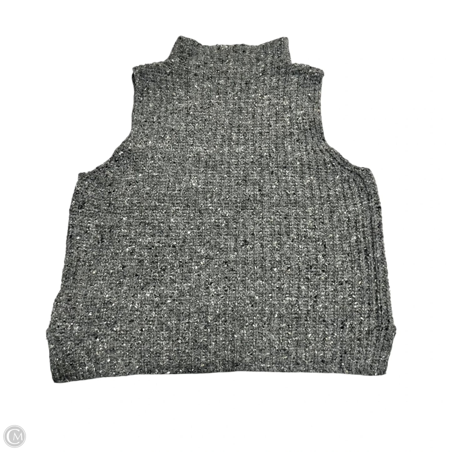 Sweater Short Sleeve By Madewell In Grey, Size: S