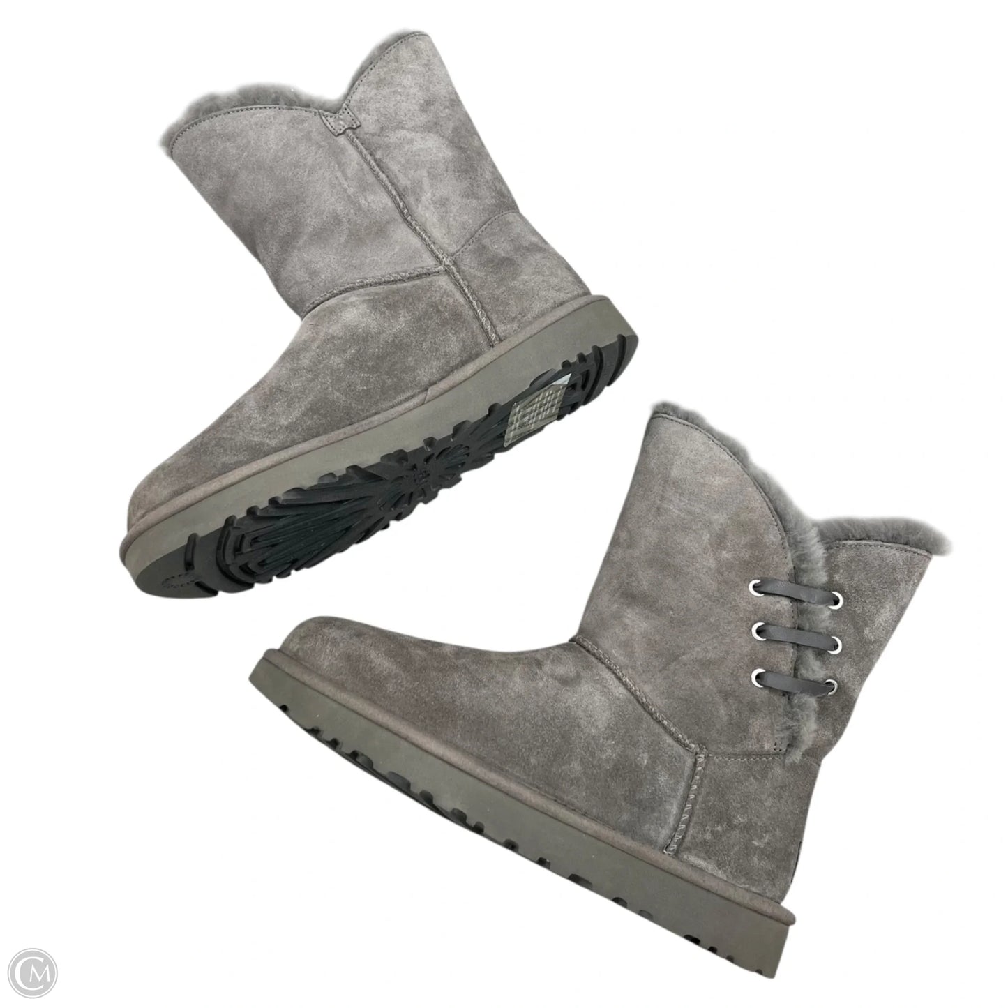 Boots Designer By Ugg In Grey, Size: 8