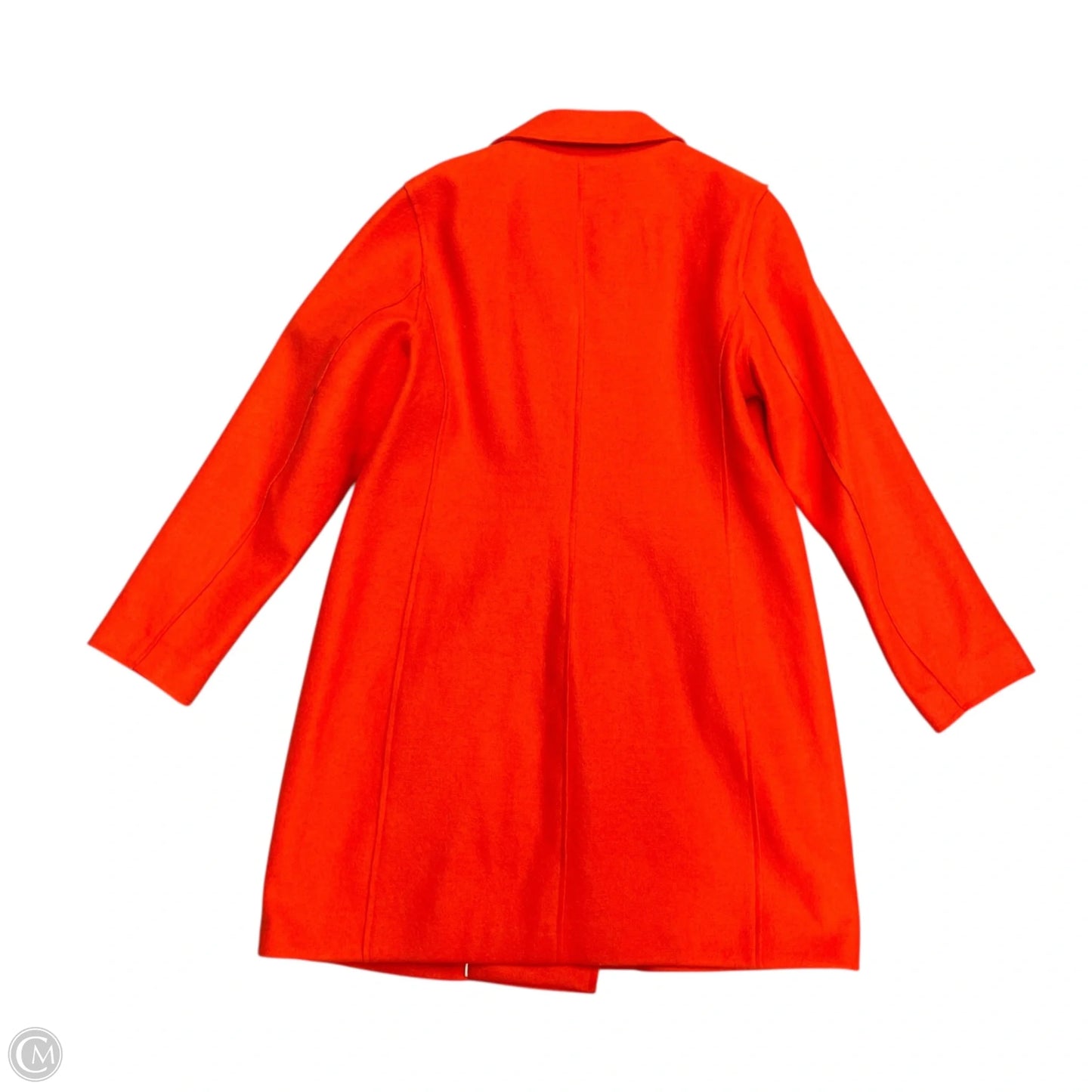 Coat Peacoat By Bcbgmaxazria In Orange, Size: L