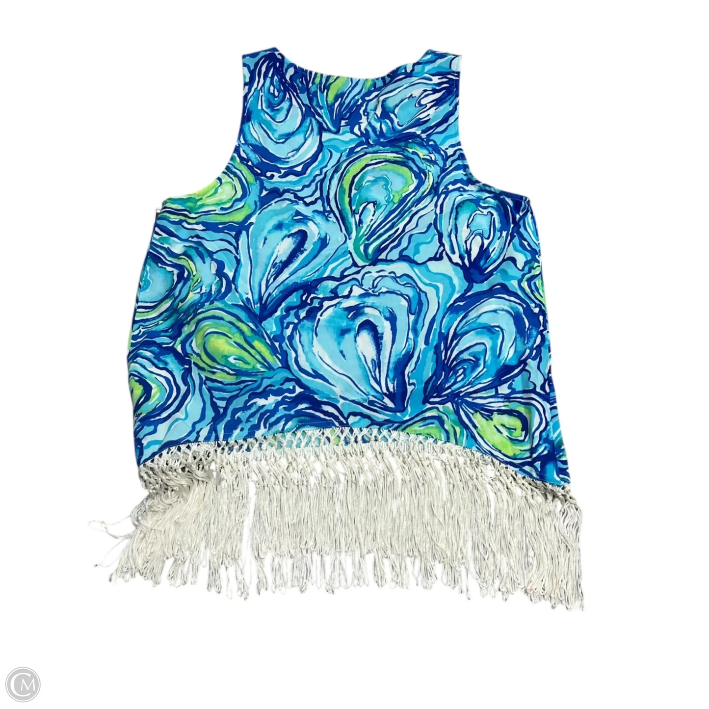 Top Sleeveless Designer By Lilly Pulitzer In Blue & Green, Size: Xs