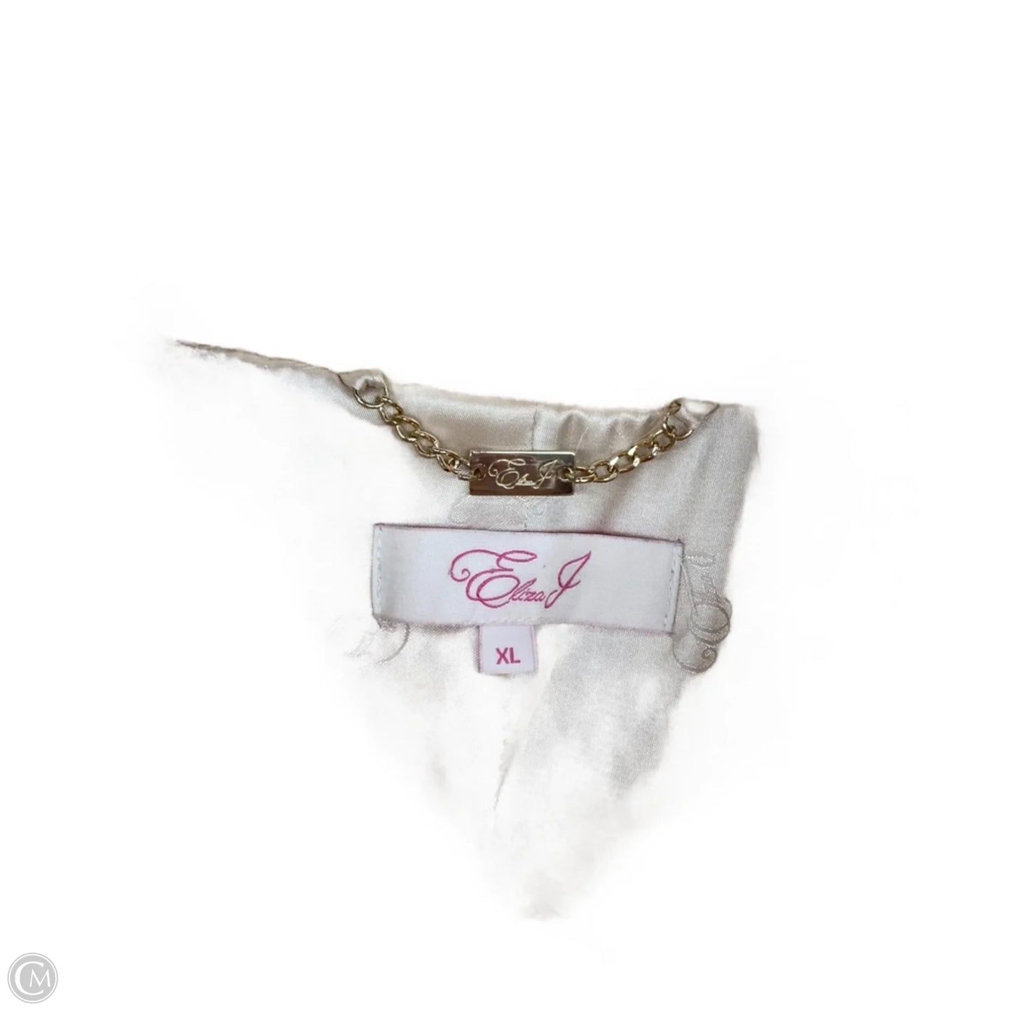 Coat Faux Fur & Sherpa By Eliza J In Cream, Size: Xl