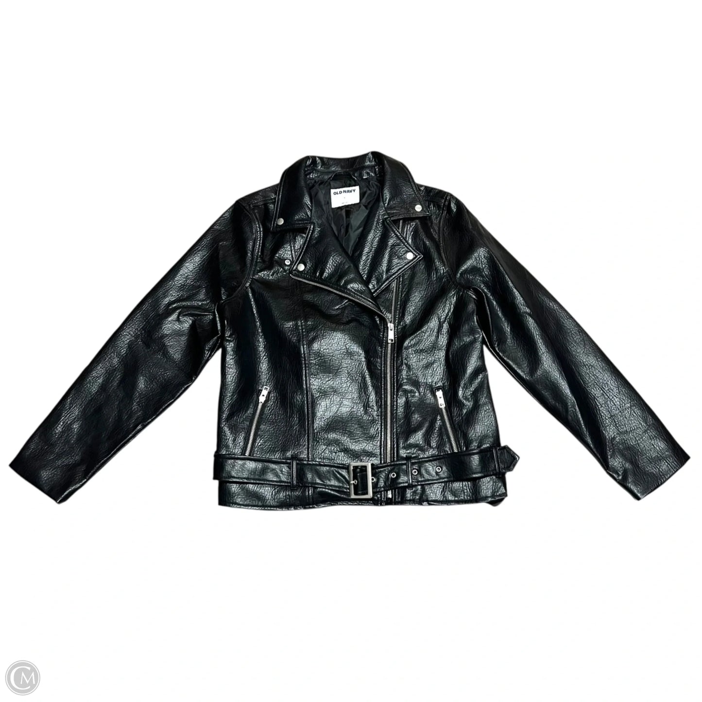 Jacket Moto By Old Navy In Black, Size: L