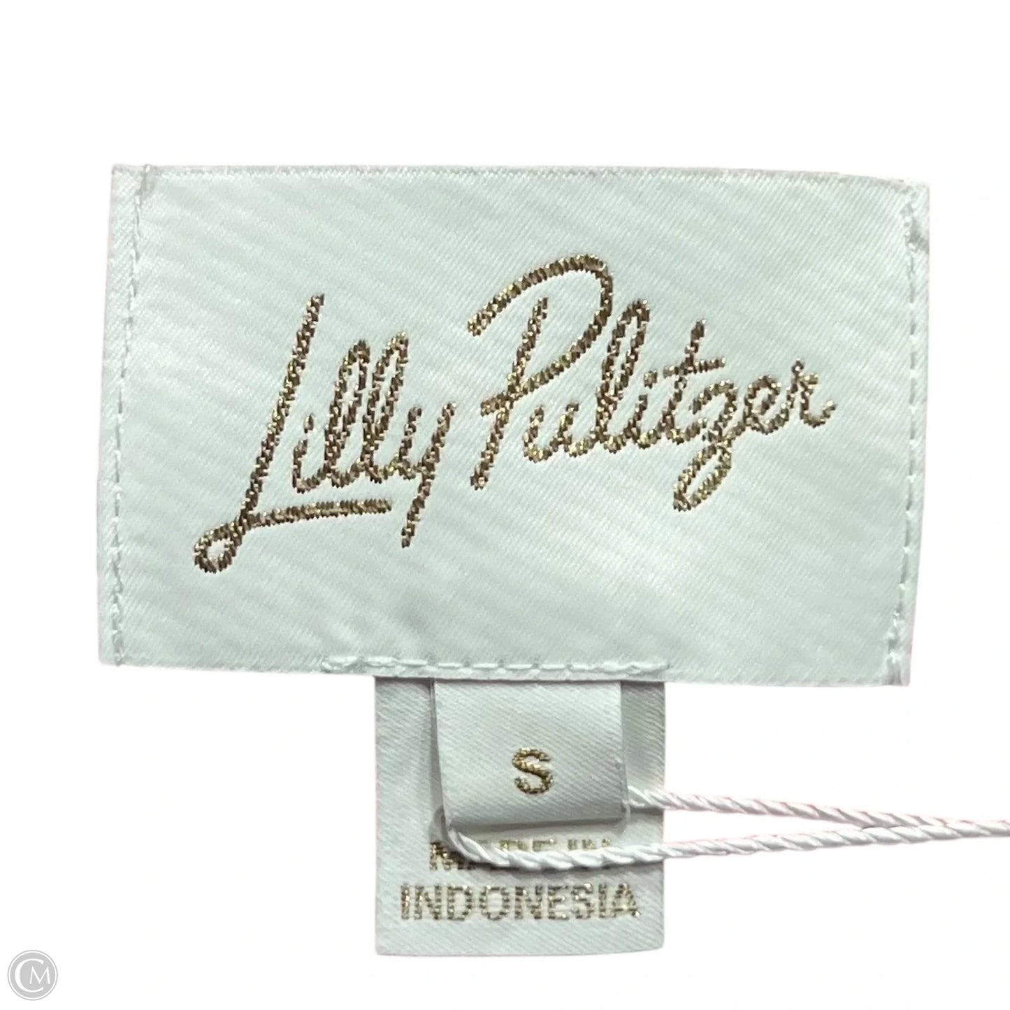 Top Long Sleeve Designer By Lilly Pulitzer In Orange & White, Size: S