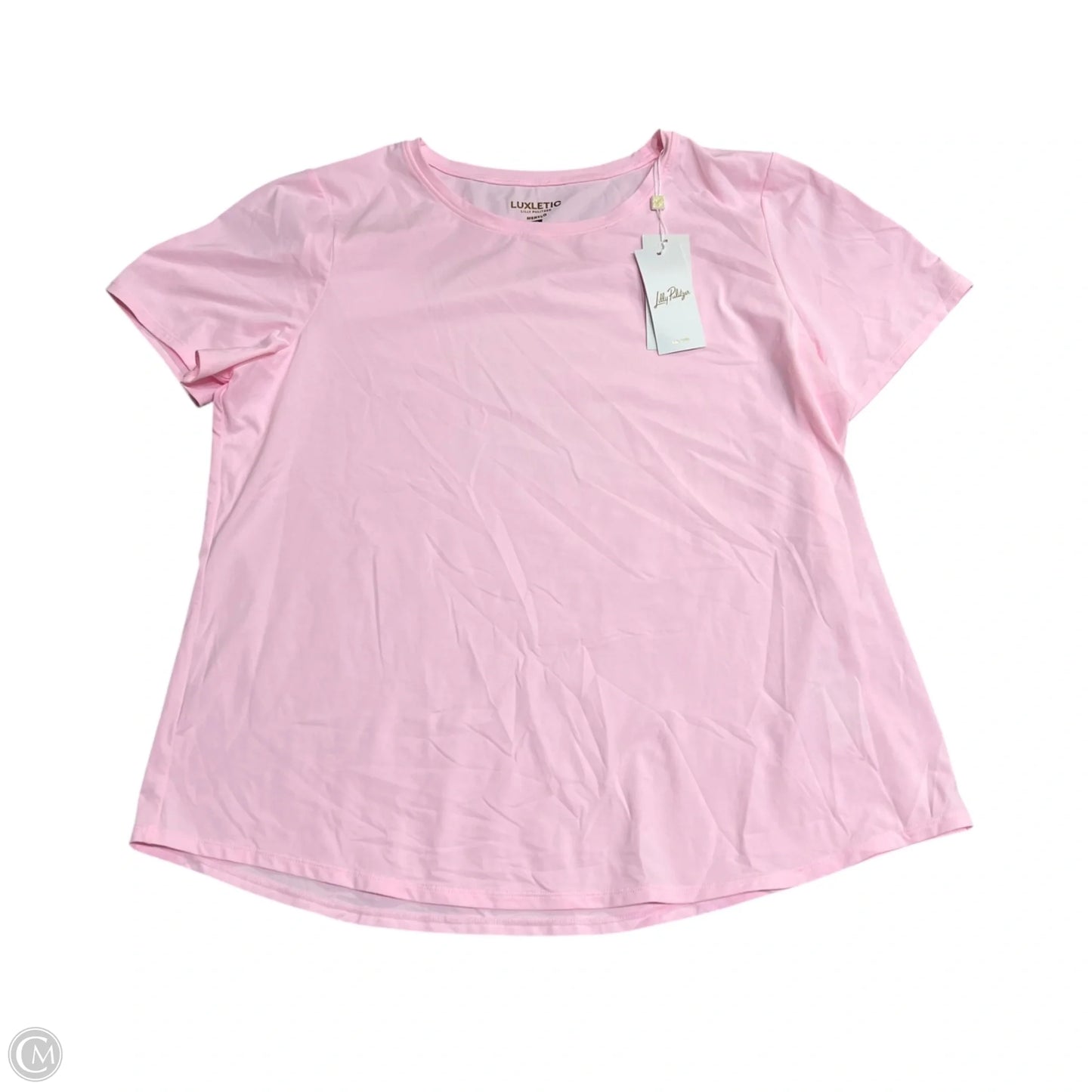 Top Short Sleeve Designer By Lilly Pulitzer In Pink, Size: Xl