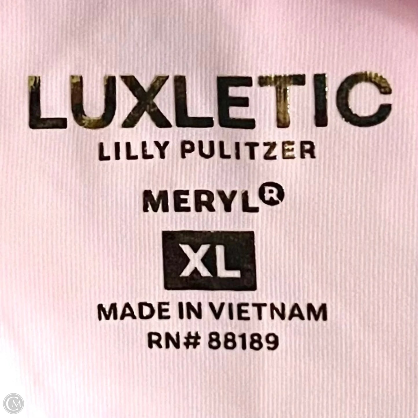 Top Short Sleeve Designer By Lilly Pulitzer In Pink, Size: Xl