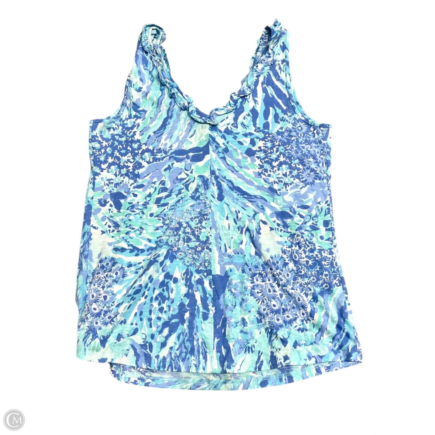 Top Sleeveless Designer By Lilly Pulitzer In Blue, Size: M