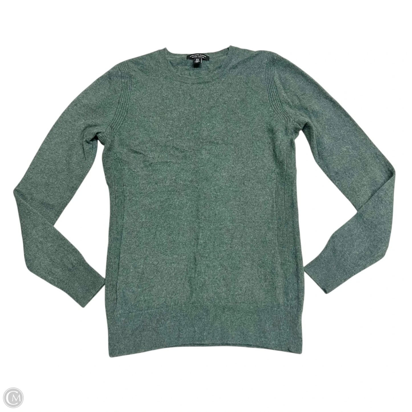 Sweater Cashmere By Saks Fifth Avenue In Green, Size: M