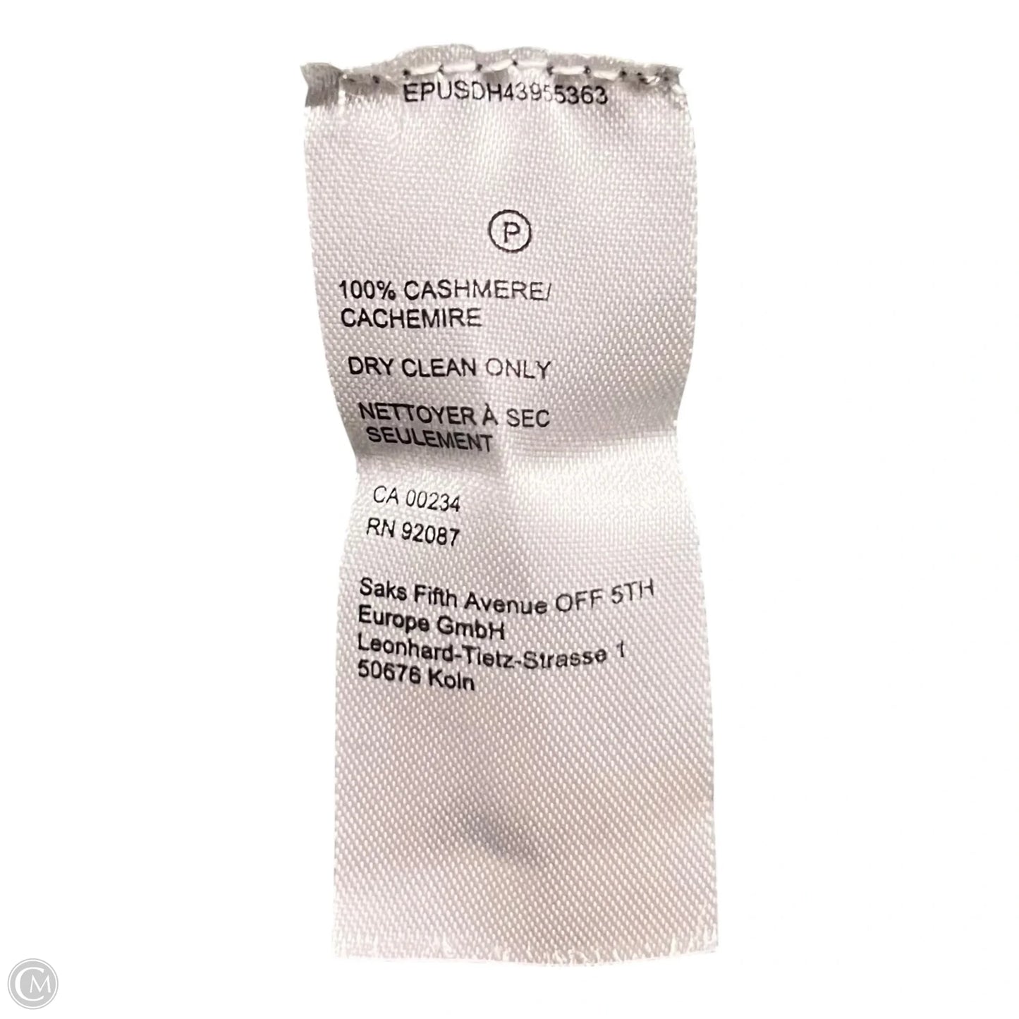 Sweater Cashmere By Saks Fifth Avenue In Green, Size: M