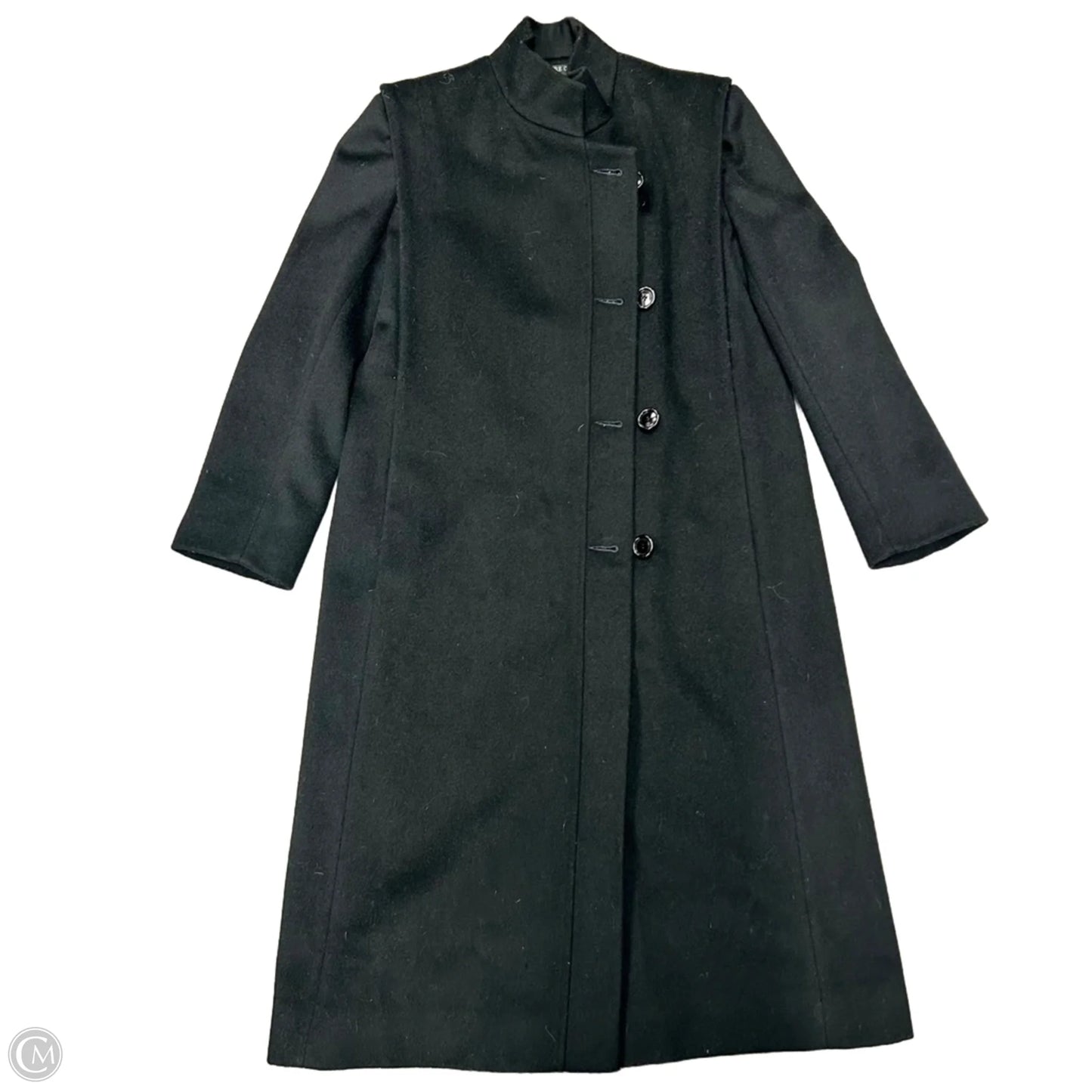 Coat Wool By Signature Coats By Miss Harwood In Black, Size: S