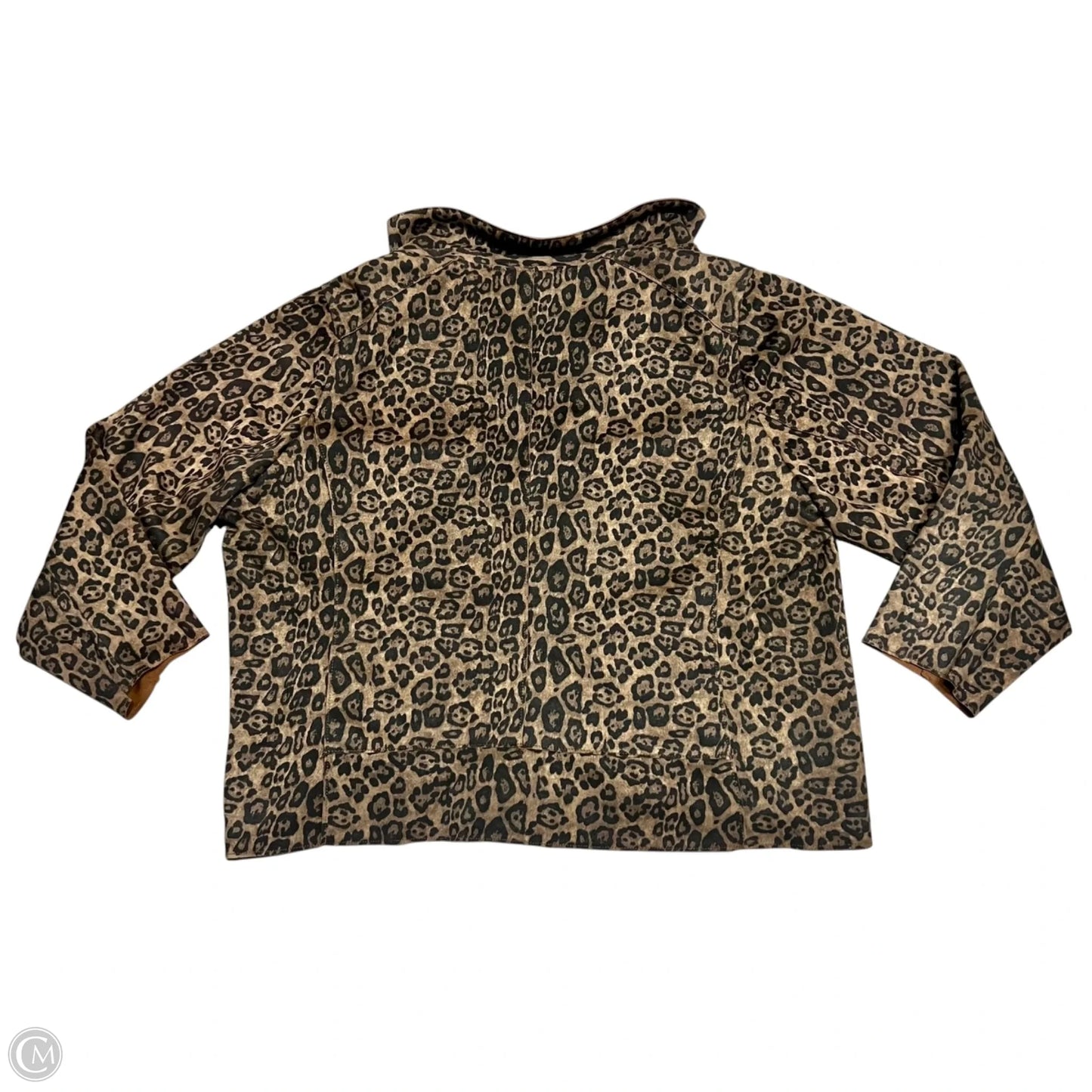 Jacket Moto By Philosophy In Leopard Print, Size: 2x