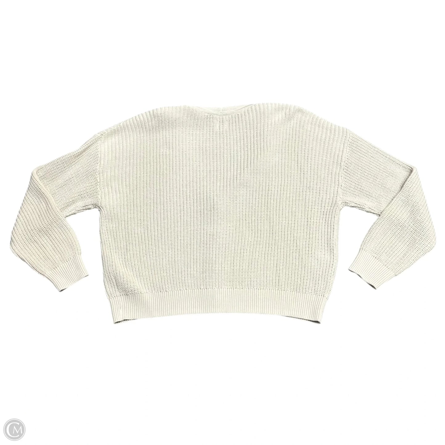 Sweater Cardigan By Gap In Cream, Size: Xl