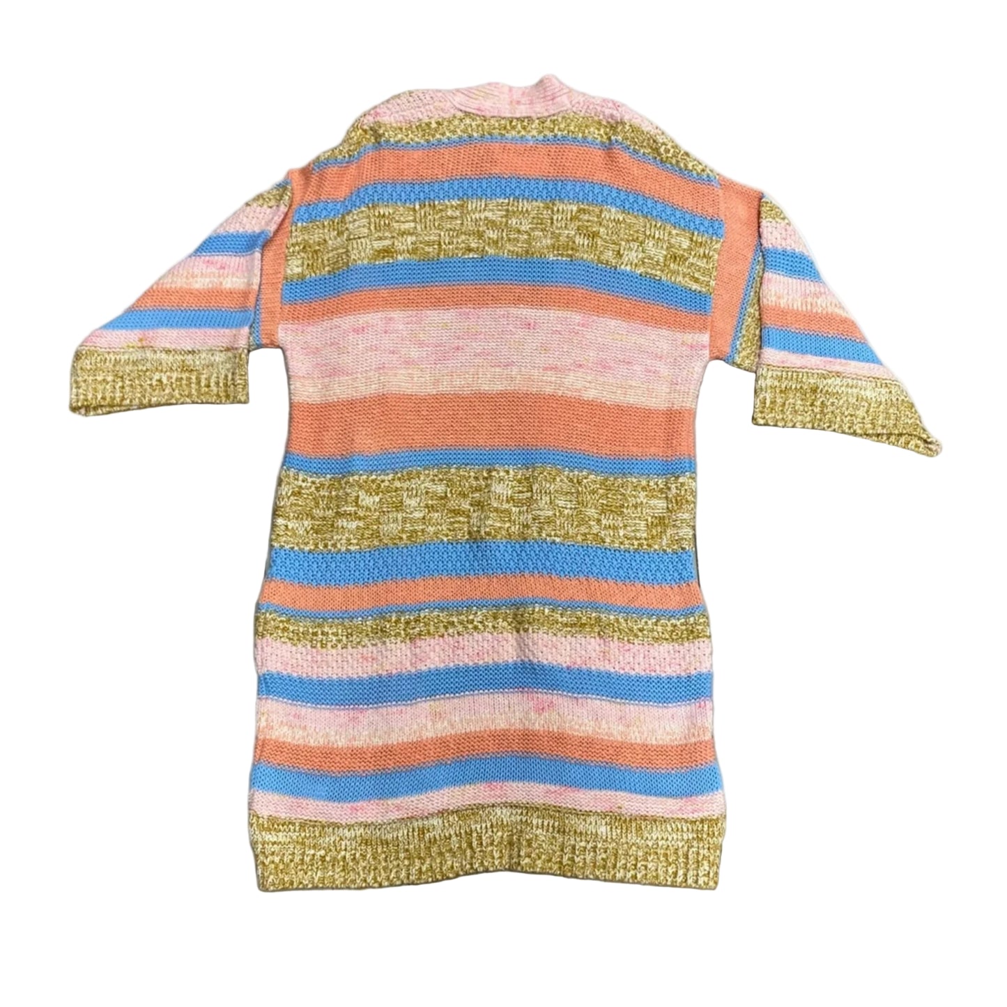 Sweater Cardigan By Anthropologie In Blue & Orange, Size: Osfm