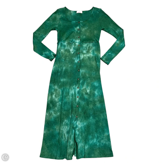 Dress Casual Maxi By T.la In Green, Size: Xs