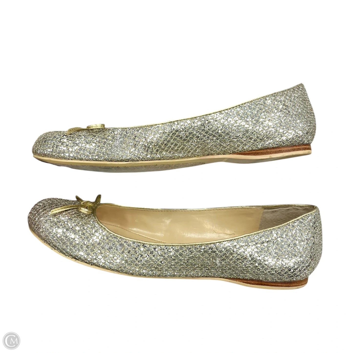 Shoes Flats By Enzo Angiolini In Gold & Silver, Size: 9