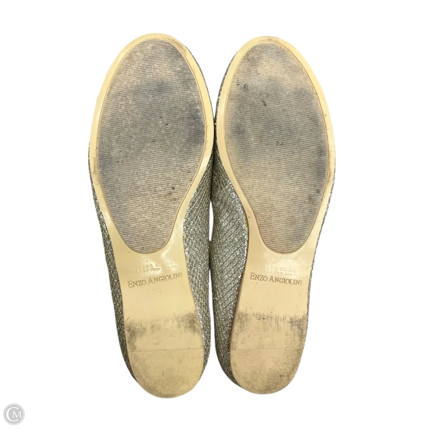 Shoes Flats By Enzo Angiolini In Gold & Silver, Size: 9