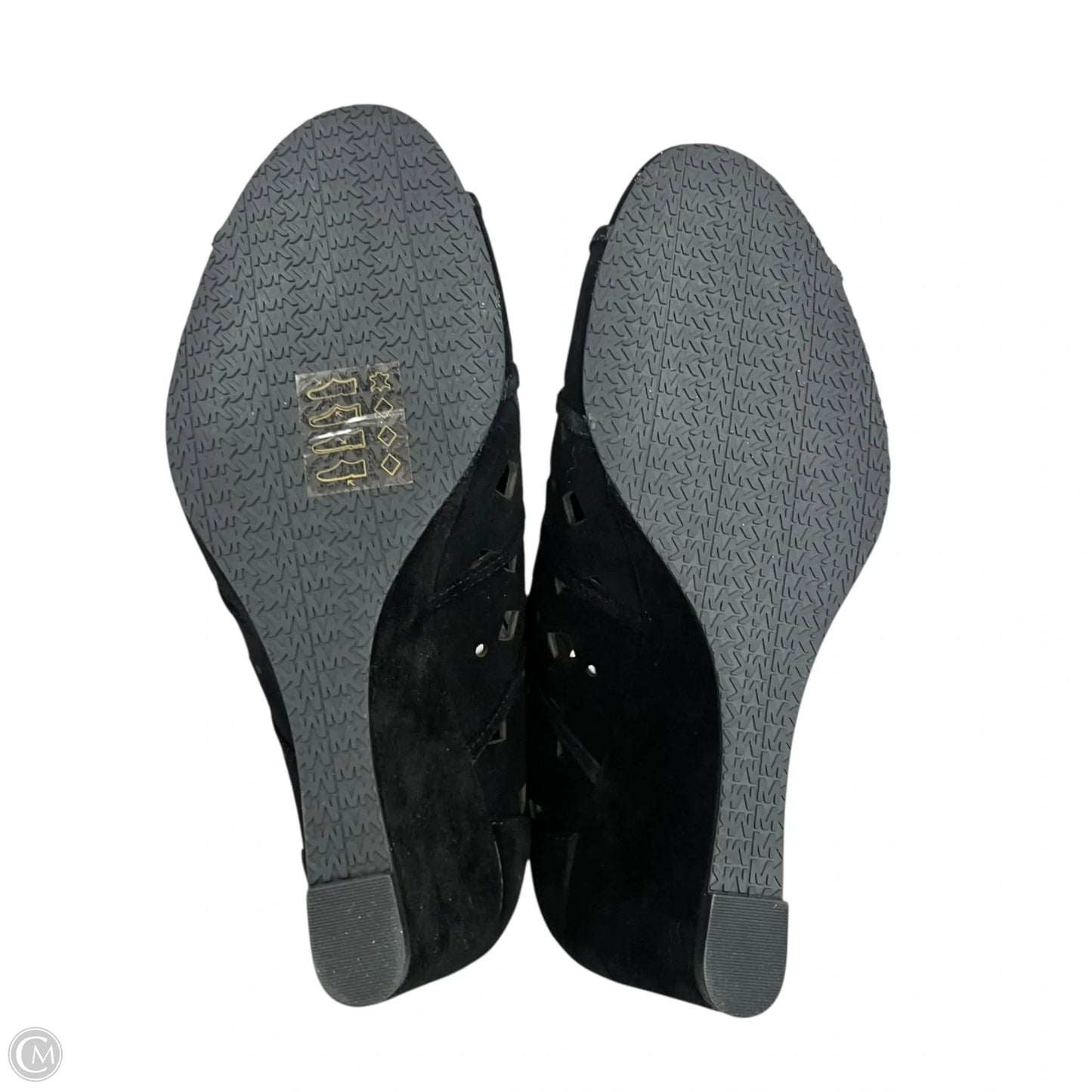 Sandals Heels Wedge By Michael By Michael Kors In Black, Size: 7