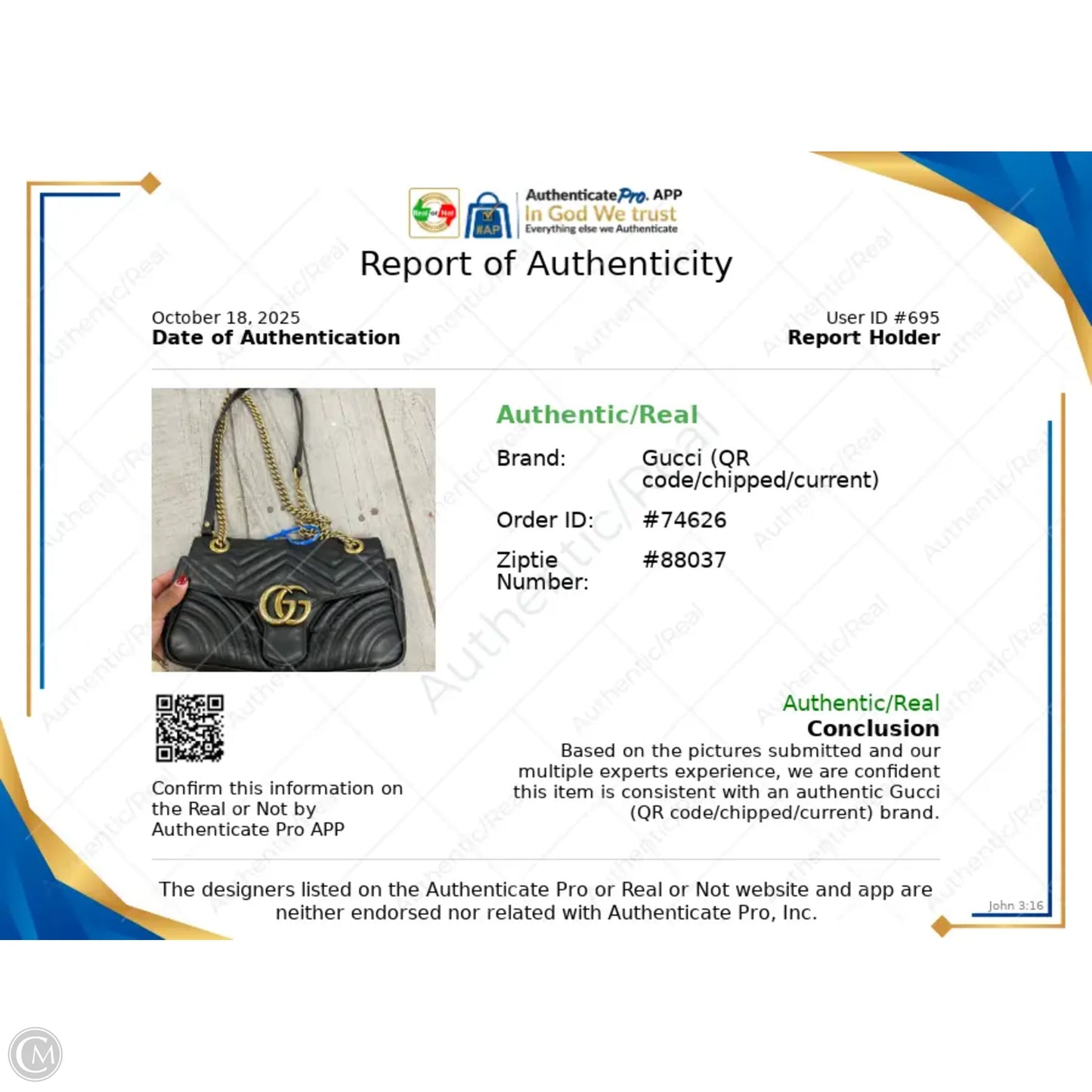 Handbag Luxury Designer By Gucci, Size: Medium