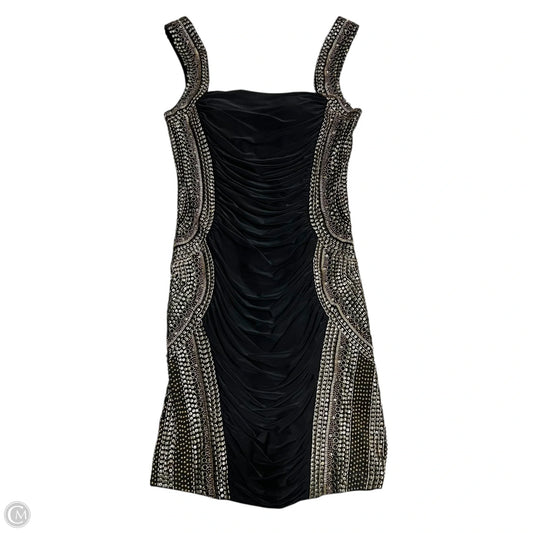 Dress Party Short By Mignon In Black & Gold, Size: S