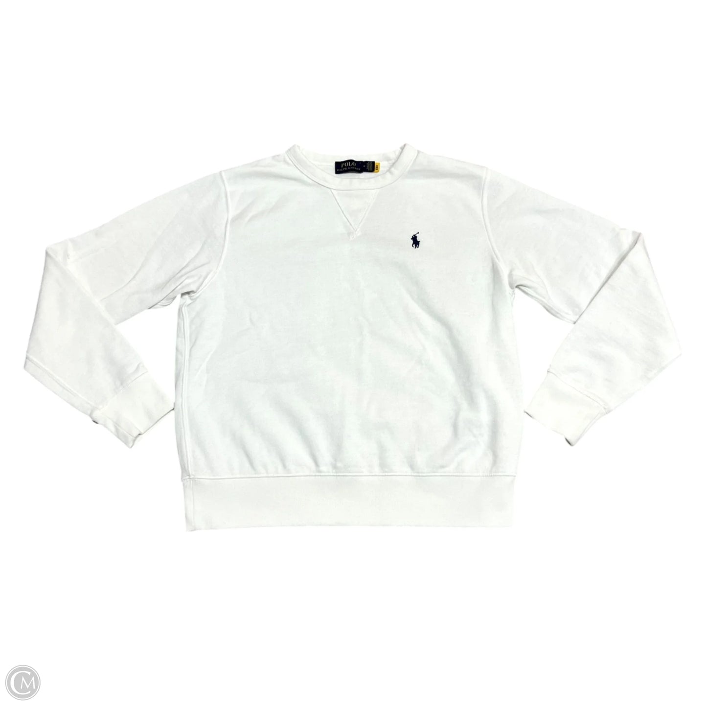 Sweatshirt Collar By Polo Ralph Lauren In White, Size: M