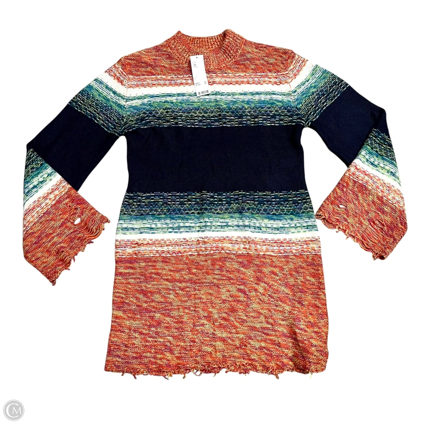 Sweater By Urban Outfitters In Blue & Orange, Size: M