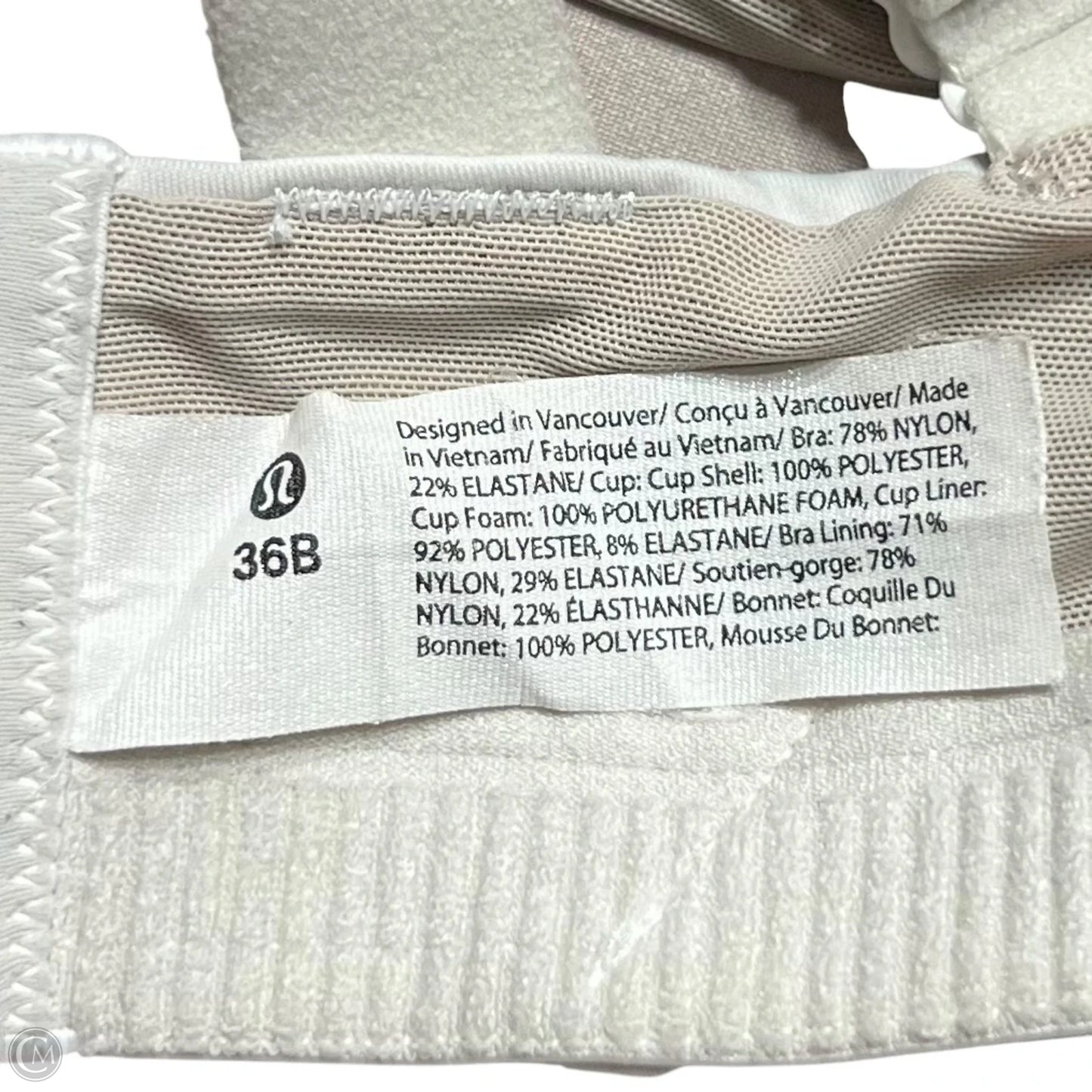 Athletic Bra By Lululemon In Cream