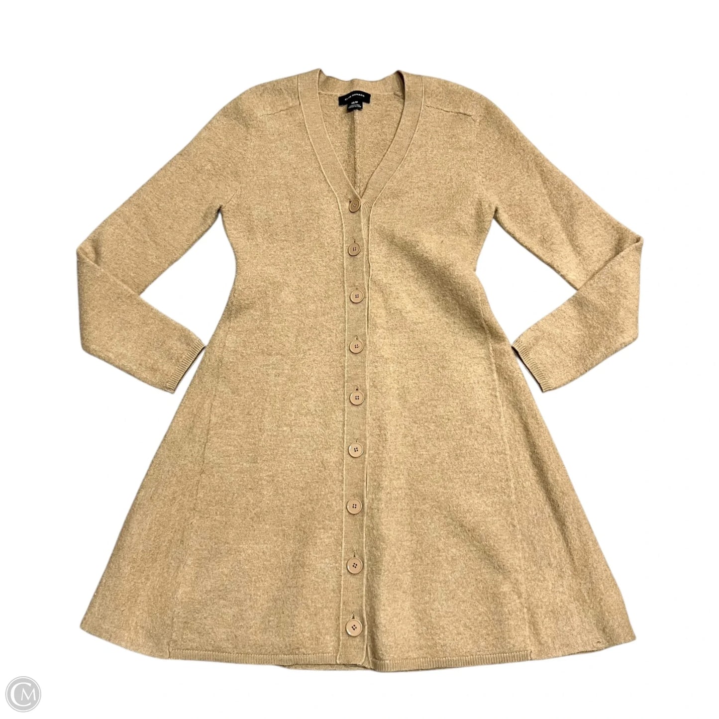 Sweater Cardigan By Club Monaco In Tan, Size: Xs