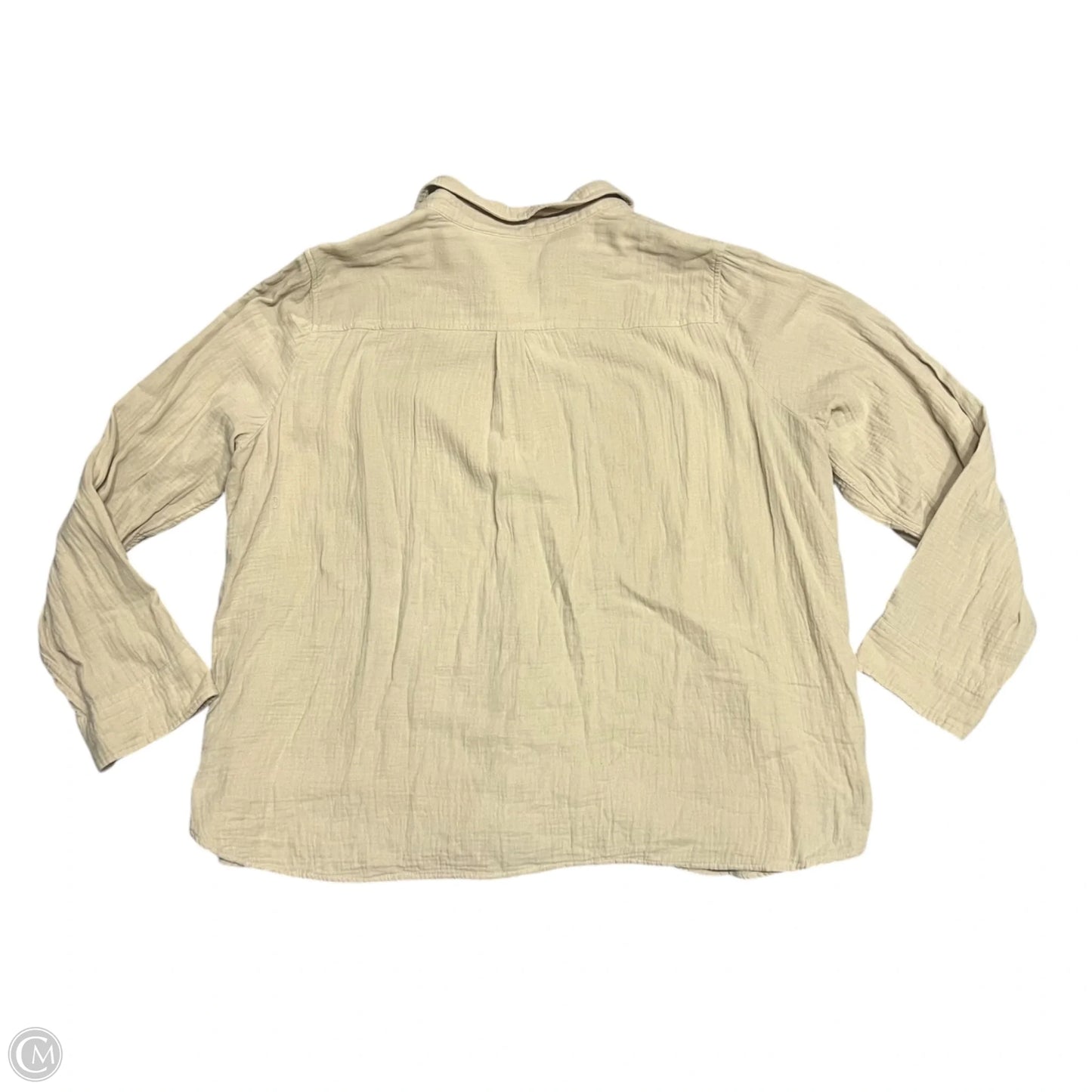 Top Long Sleeve By J. Crew In Tan, Size: 3x