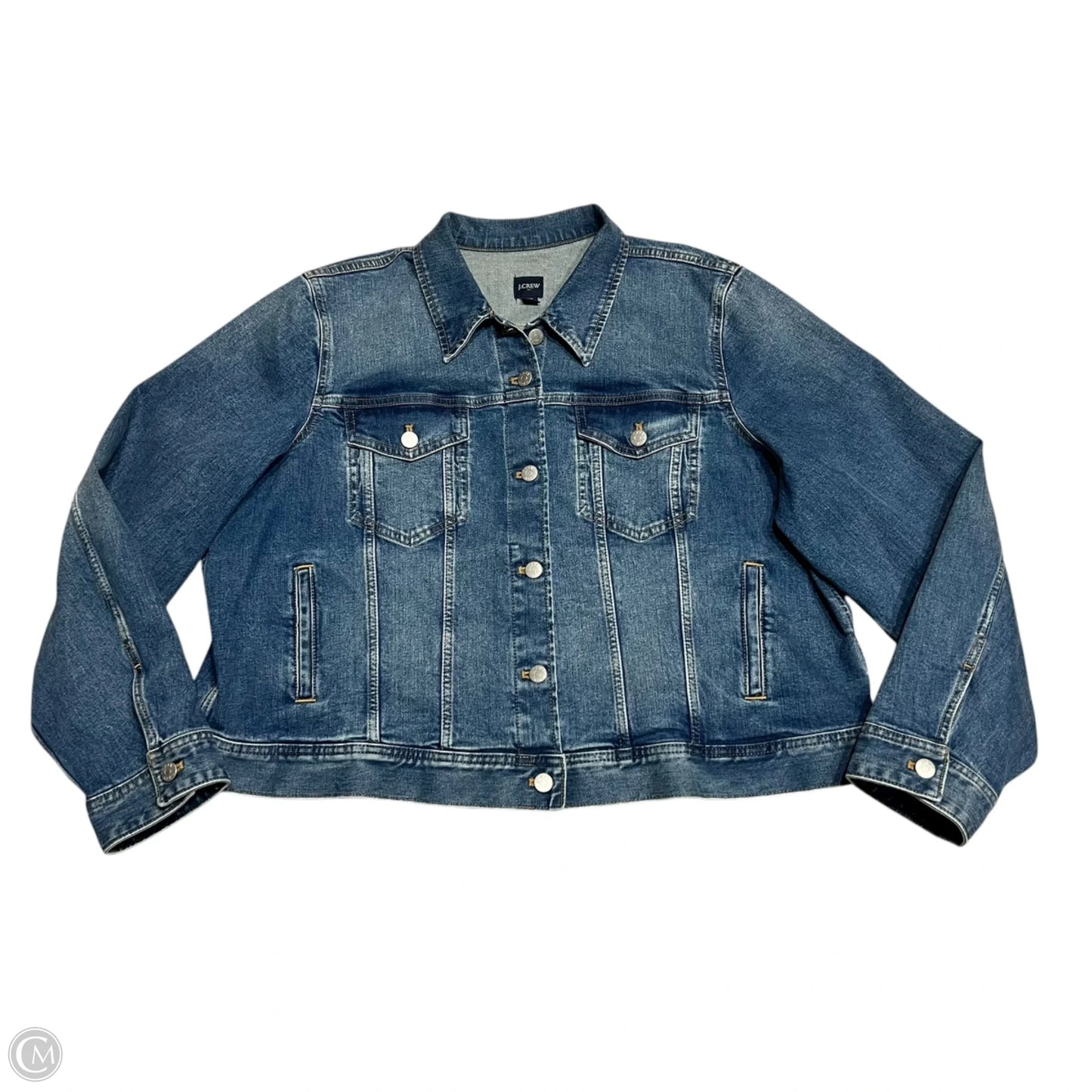 Jacket Denim By J. Crew In Blue Denim, Size: 3x